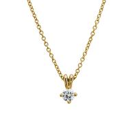 Lyomi Anhänger mit Kette 585/- Gold Diamant Lab Grown weiß 0,50ct. gelb vergoldet Damen