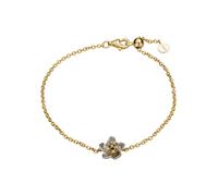 Lyomi Armband 585/- GG/WG Kirschblüte 6 synth. Diam. 0,04ct. Einheitsgröße