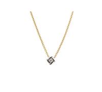Lyomi Collier 585/- Gelbgold/Weißgold Viereck Einheitsgröße