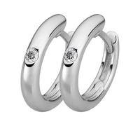 Lyomi Klappcreolen 585/- Gold Diamant Lab Grown weiß 0,06ct. Damen