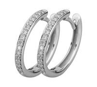 Lyomi Klappcreolen 585/- Gold Diamant Lab Grown weiß 0,19ct. Damen