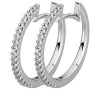 Lyomi Klappcreolen 585/- Gold Diamant Lab Grown weiß 0,24ct. Damen