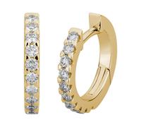 Lyomi Klappcreolen 585/- Gold Diamant Lab Grown weiß 0,47ct. gelb vergoldet Damen