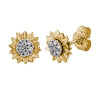 Lyomi Ohrstecker 585/- Gold Diamant Lab Grown weiß 0,13ct. mehrfarbig Damen
