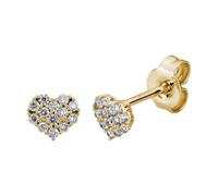 Lyomi Ohrstecker 585/- Gold Diamant Lab Grown weiß 0,19ct. gelb vergoldet Damen