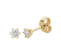 Lyomi Ohrstecker 585/- Gold Diamant Lab Grown weiß 0,20ct. gelb vergoldet Damen