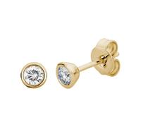 Lyomi Ohrstecker 585/- Gold Diamant Lab Grown weiß 0,25ct. gelb vergoldet Damen