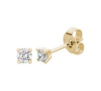 Lyomi Ohrstecker 585/- Gold Diamant Lab Grown weiß 0,25ct. gelb vergoldet Damen