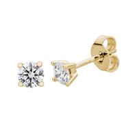 Lyomi Ohrstecker 585/- Gold Diamant Lab Grown weiß 0,50ct. gelb vergoldet Damen