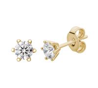 Lyomi Ohrstecker 585/- Gold Diamant Lab Grown weiß 0,50ct. gelb vergoldet Damen