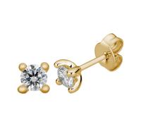 Lyomi Ohrstecker 585/- Gold Diamant Lab Grown weiß 0,50ct. gelb vergoldet Damen