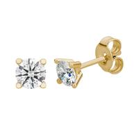 Lyomi Ohrstecker 585/- Gold Diamant Lab Grown weiß 0,75ct. gelb vergoldet Damen