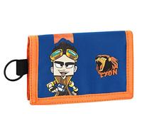 LYON GAMER - Geldbörse und Geldbörse mit 3 Türen, Unisex-Geldbörse für Kinder und Jugendliche, Münzhalter mit Reißverschluss, 13,5 x 9,5 cm, Mehrfarbig, Taglia Unica, Lässig