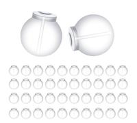 Lyreh 100stk Ohrringverschlüsse Gummi, Bequeme Undurchdringliche Weiche Sicherheitsverschlüsse aus Gummi Klare Rutschfeste Ohrringstopper Sicherer Sitz für Ohrstecker Creolen Piercings