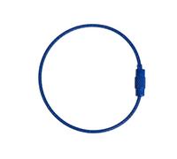 LYVQZPWLR Stromschlüssel, Edelstahlschlüssel, Schlüsselanhänger-Kabel, 5 Stück, 304 Edelstahl-Drahtseil, PVC-beschichtet, 15 kg Traglast, for Anklemmen, mehrfarbig(Dark Blue)