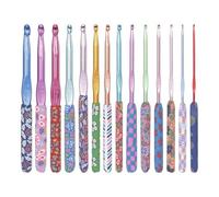 LZM-DIEWLEI 14-teiliges Häkelnadel-Set, Häkelnadel, Häkelgarn-Set, Zubehör-Set, Häkelnadeln, Strickzubehör, Werkzeuge mit Etui, Häkelsets für Anfänger und Erwachsene