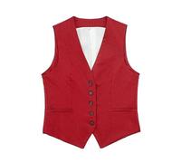 LZPCarra DAMEN Weste Sommer Leicht Old Money Clothes Women Aesthetic Leichte Damenweste Eleganter Trachtenweste Vintage Leinen Anzugweste Große Größen Ärmellos Damenwesten Westen Leinen Weste