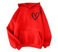 LZPCarra Pullover Teenager Mädchen Hoodie Oversize Baumwolle Sweatshirt Mit Kapuze Langarmshirt Y2K Hoodies Kapuzenpullover Warm Pulli Sweatjacke Sport Oberteile Mit Tasche Tops Hip Hop Streetwear