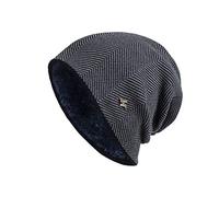 LZPCarra Winter Mützen MäNner Herren Warm Gefütterte Merino Beanie,Fleece-Innenfutter Strickmütze-Grobstrick Winter Strick-Mütze Beanie-Mütze,Skimütze,Laufmütze Herren Winter | Wintermützen