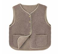 (M (10), Khaki) Womens Ladies Wool Vest Jacket Coat Body Warmer Padded Warm Winter Fleece Gilet