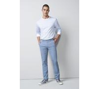 Chinos MEYER "M5 Move 1-6025", Herren, Gr. 32, Länge 32, blau, 97% Baumwolle, 3% Elasthan, unifarben, regular fit lang, Hosen, mit flexiblen Stretchbund (40357111-32) blau