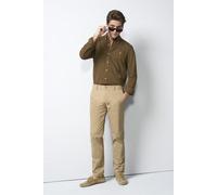 Chinos MEYER "M5 Move 1-6025", Herren, Gr. 36, Länge 32, beige (sand), 97% Baumwolle, 3% Elasthan, unifarben, regular fit lang, Hosen, mit flexiblen Stretchbund (59303815-36) sand
