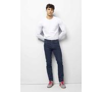 5-Pocket-Jeans MEYER "M5 Five Pocket", Herren, Gr. 44, Länge 32, blau (dunkelblau), 63% Baumwolle, 34% Polyester, 3% Elasthan, unifarben, regular fit lang, Jeans 5-Pocket-Jeans, aus Denim (35340653-44