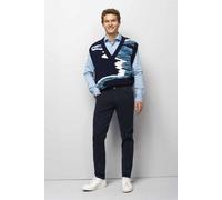 Chinos MEYER "M5 Five Pocket", Herren, Gr. 32, Länge 30, blau (dunkelblau), 89% Baumwolle, 8% Elastomultiester, 3% Elasthan, unifarben, regular fit lang, Hosen, M5 Linie, aus High Performance Satin (8