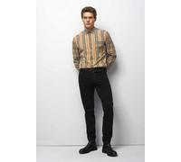Chinos MEYER "M5 Five Pocket", Herren, Gr. 44, Länge 32, schwarz, 89% Baumwolle, 8% Elastomultiester, 3% Elasthan, unifarben, regular fit lang, Hosen, aus High Performance Satin (87455525-44) schwarz