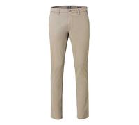 Chinos MEYER "M5 Chino", Herren, Gr. 32, Länge 32, braun (hellbraun), 98% Baumwolle, 2% Elasthan, unifarben, figurumspielend lang, Hosen, im unifarbenen Design (72839224-32) hellbraun