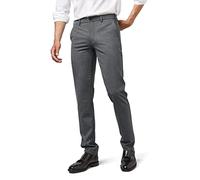 Chinos MEYER "M5 Chino", Herren, Gr. 33, Länge 32, grau, 53% Polyester, 44% Wolle, 3% Elasthan, unifarben, figurumspielend lang, Hosen, mit 4-Way-Stretch (57510852-33) grau