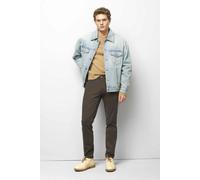 Chinos MEYER "M5 Move", Herren, Gr. 38, Länge 34, braun, 54% Baumwolle, 44% Polyester, 2% Elasthan, unifarben, regular fit lang, Hosen, im Jersey-Look (45051861-38) braun