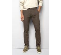 Chinos MEYER "M5 Move", Herren, Gr. 34, Länge 34, braun, 50% Baumwolle, 32% Polyester, 15% Viskose, 3% Elasthan, unifarben, regular fit lang, Hosen, M5 Move im Wool-Look (53129163-34) braun