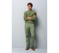Chinos MEYER "M5 Chino", Herren, Gr. 34, Länge 30, grün, 97% Baumwolle, 3% Elasthan, unifarben, regular fit lang, Hosen, M5 Chino aus Bio-Baumwolle (28023544-34) grün
