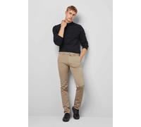 Chinos MEYER "M5 Chino", Herren, Gr. 35, Länge 30, braun (hellbraun), 98% Baumwolle;2% Elasthan, unifarben, figurumspielend lang, Hosen, im unifarbenen Design (98878247-35) hellbraun