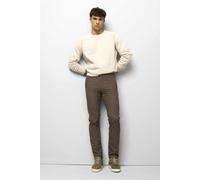Chinos MEYER "M5 Move", Herren, Gr. 38, Länge 30, braun, 50% Baumwolle, 32% Polyester, 15% Viskose, 3% Elasthan, unifarben, regular fit lang, Hosen, M5 Move im Wool-Look (92425354-38) braun