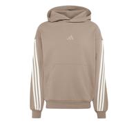Kapuzensweatshirt ADIDAS SPORTSWEAR "M AK 3S OH HD", Herren, Gr. XL, braun (khaki six, sanftes weiß), Obermaterial: 100% Baumwolle, normal, Rundhals, angesetztes Bündchen, Sweatshirts, mit Kapuze, ohn