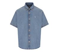 M CARHARTT WIP S/S LUCAS DENIMBLAUES HEMD