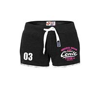 M.Conte Damen Jersey-Shorts Basic Skinni Fit Sport-Shorts/Training Retro-Shorts Kurze Damen-Hose Pants Jogginghose Sporthose Marine Blau Neon Pink Rot Schwarz S M L XL Schwarz Black L Concetta