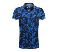 M.Conte Herren Poloshirt Kurzarm Stretch Polohemd T-Shirt Polo-Shirts für Herren Pique Basic Men's Plain Royal Blau S M L XL XXL XXXL Romano (XL, Schwarz Blau)