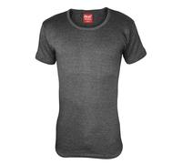 (M, Holzkohle) Heat Holders - Heat Holders Thermo Unterhemd Herren Kurzarm | Outdoor Unterhemd mit Innenfleece