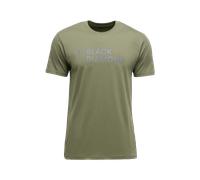 Black Diamond Mini Stacked T-Shirt hellgrau - S