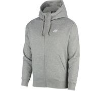 NIKE Sportswear Club Fleece Kapuzenjacke dark grey heather/white XL