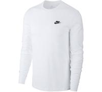 NIKE Herren Shirt M NSW CLUB TEE - LS (AR5193) XXL WHITE/BLACK