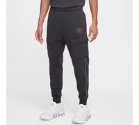 M NSW SW AIR CARGO PANT FLC BB XL ANTHRACITE/SAFETY ORANGE