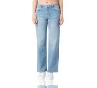 Miracle of Denim M.O.D Damen Jeans Nicola Wide Leg Fit in Delicious Blue (DE/NL/SE/PL, Bundweite & Schrittlänge, 28, 32, Delicious Blue)