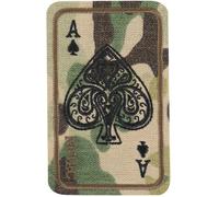 M-Tac - Ace of Spades - Aufnäher mit Pik-Ass-Kartesymbol - Multicam