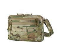 M-Tac Admin Bag Medium Elite mit Velcro - Taktische Umhängetasche aus Cordura 500D, Kompakt, Modular, Mit Schnellverschluss, MOLLE-Schlaufen und Velcro-Panel, Ideal für Militär, Multicam