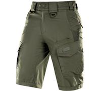 M-Tac Herren Tactical Cargo Shorts Aggressor Gen.II Flex - Robuste & Bequeme Einsatzshorts, Rip-Stop, Wasserabweisend, Army Olive, XL