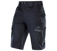 M-Tac Herren Tactical Cargo Shorts Aggressor Gen.II Flex - Robuste & Bequeme Einsatzshorts, Rip-Stop, Wasserabweisend, Dark Navy Blue, L